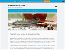 Tablet Screenshot of bestaquariumfilterguide.com